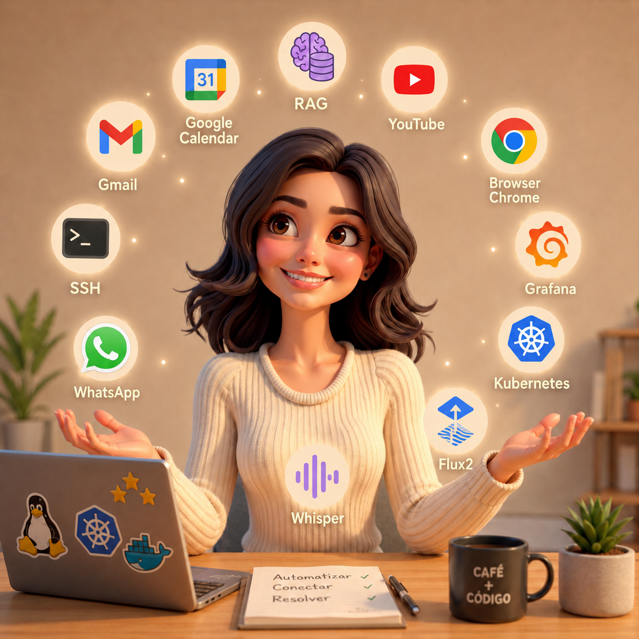 clau — el agente de voz que orquesta todos mis labs detrás de una llamada de Telegram.